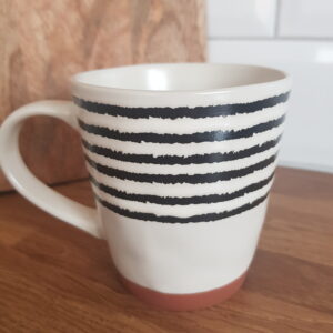 Ceramic Stripe Coffee Mug