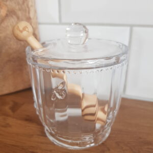 Joules Bee Glass Honey Pot & Dipper Set