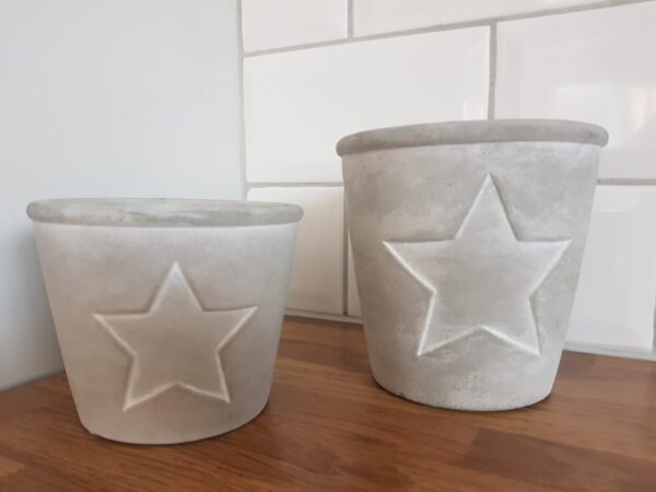 Ceramic White Star Pot