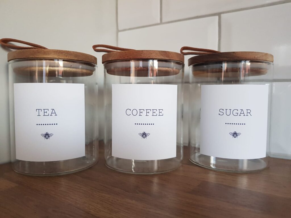 Simplistic Tea, Coffee and Sugar Jars 750ml