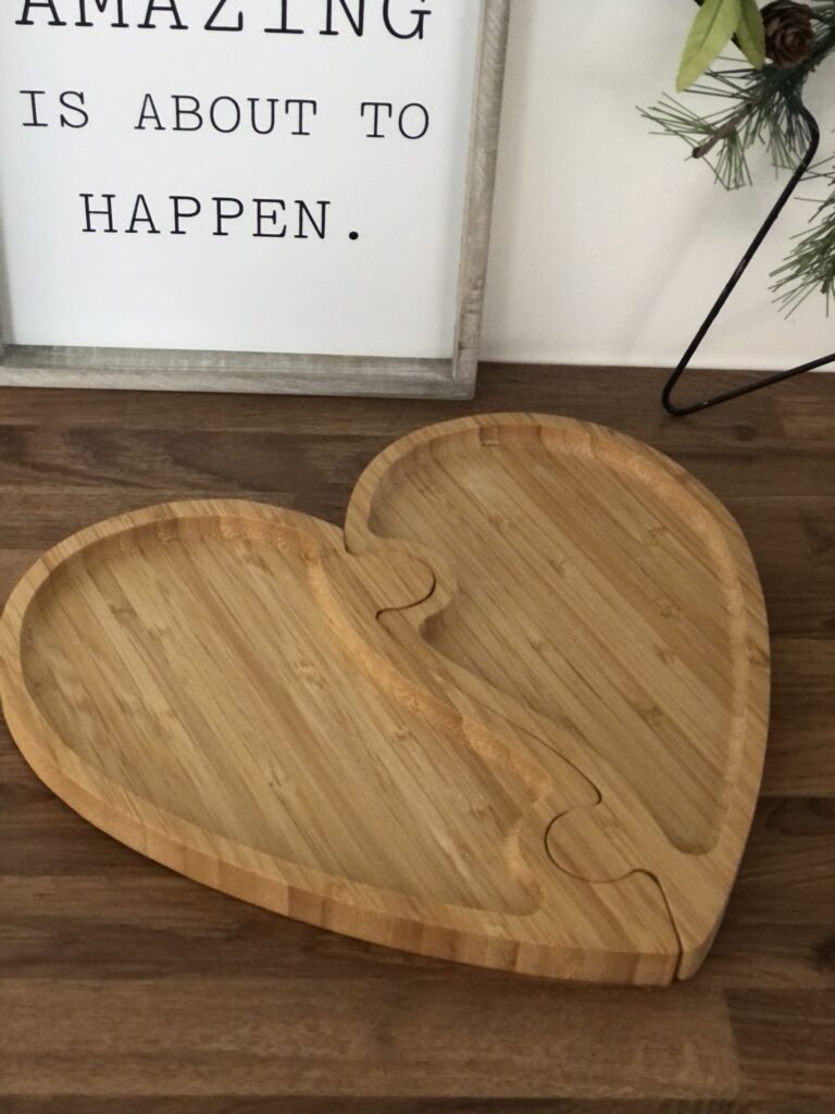 Bamboo Heart Tray