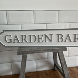 Garden Bar Plaque