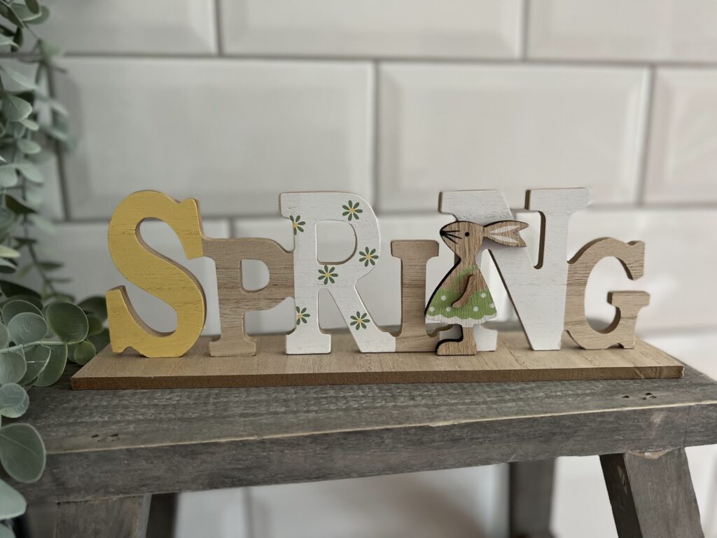 Wooden Spring Sign
